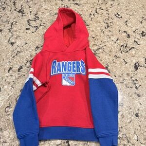 NHL Rangers Red and Blue Kids Hoodie